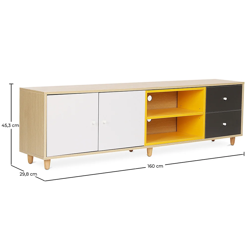 Mueble TV de Madera - Diseño Escandinavo - Bena image 10