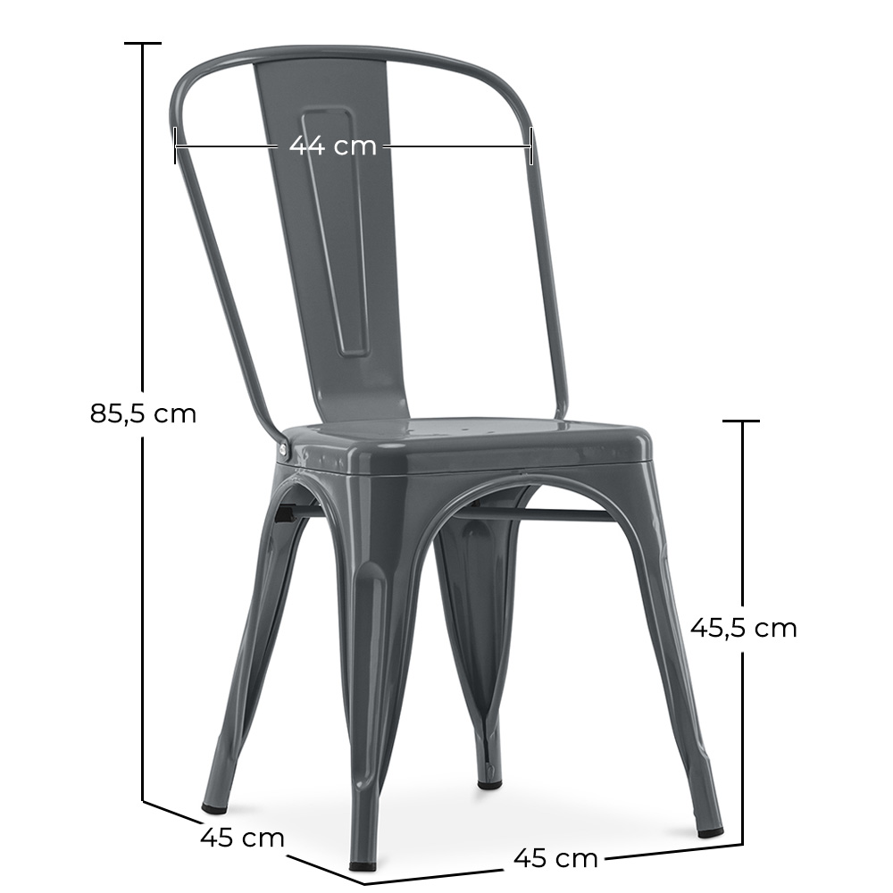 Silla de Comedor de Acero - Diseño Indrustrial - Nueva Edicion - Stylix image 10