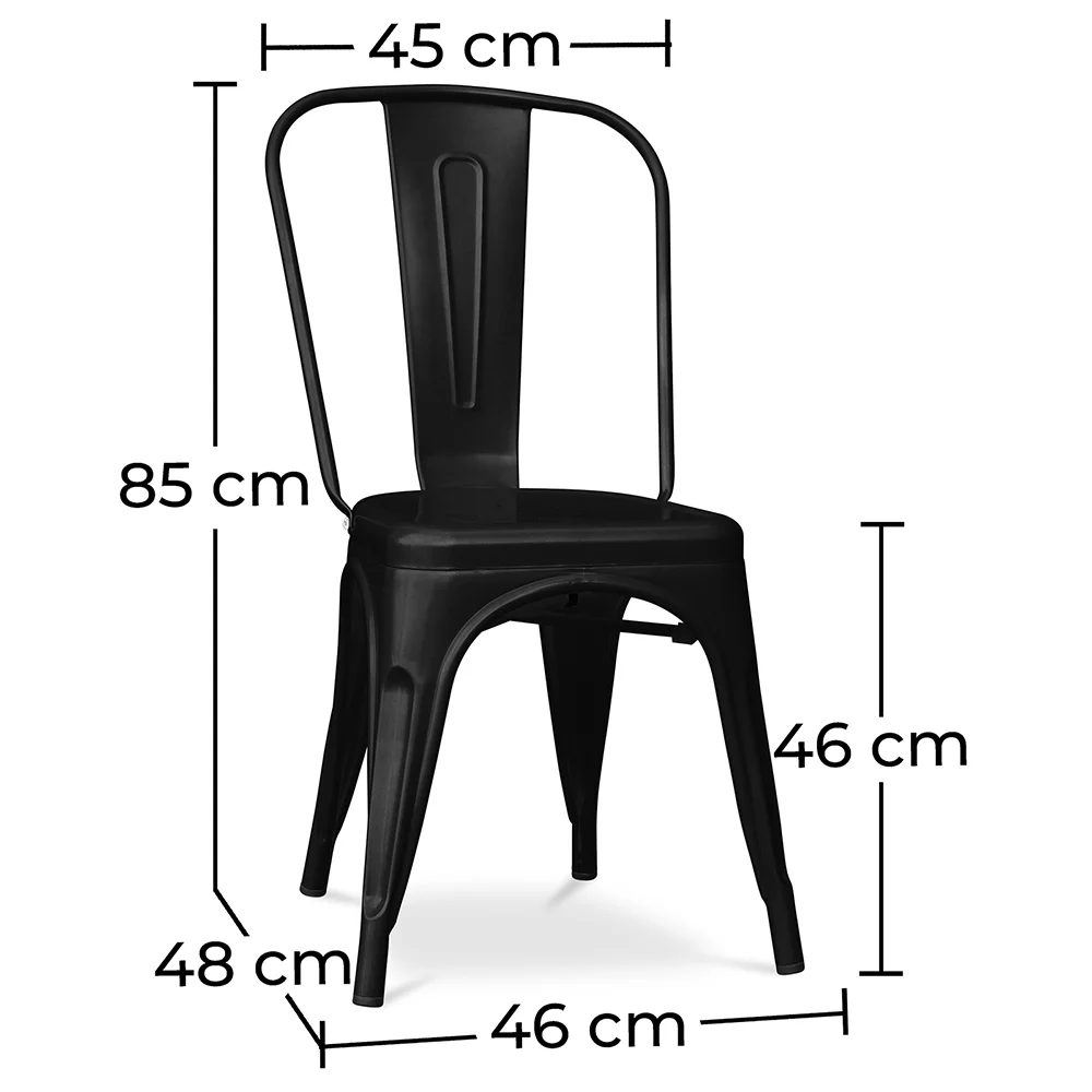 Silla de Comedor en Acero - Diseño Industrial - Stylix image 10