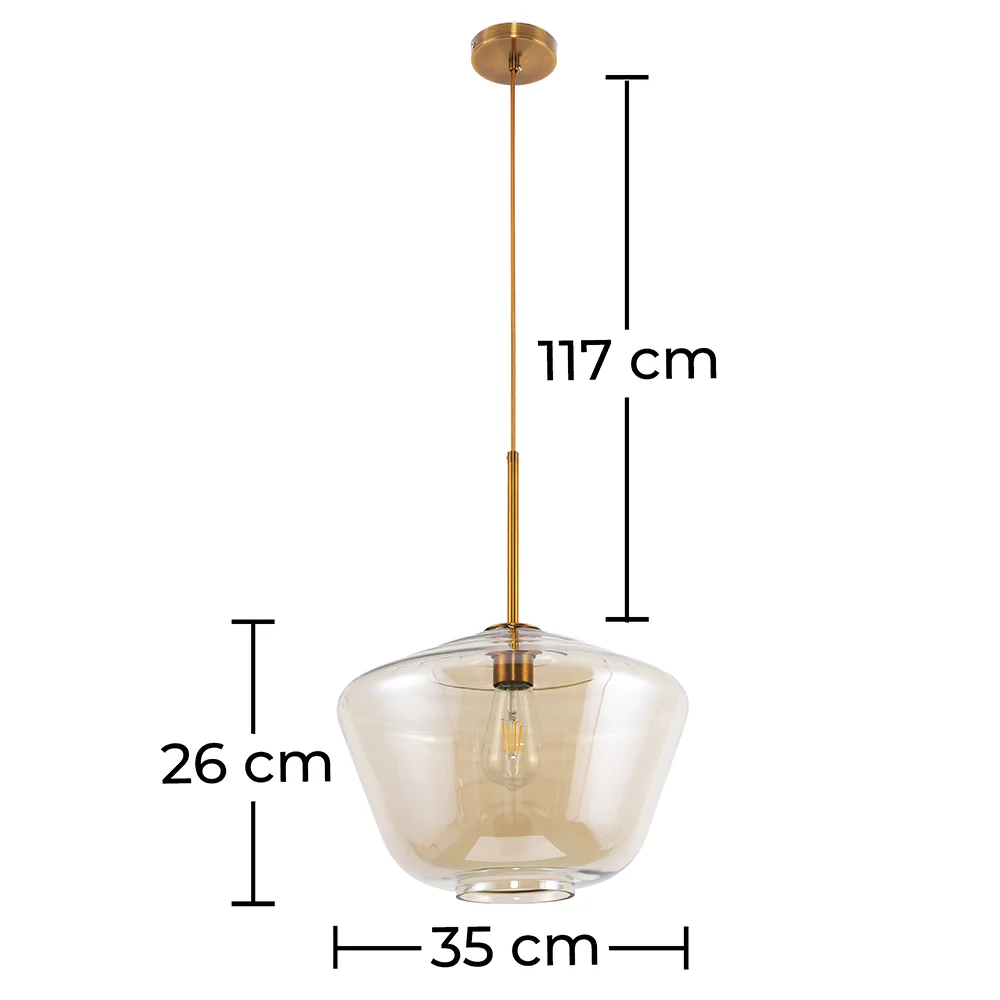 Lámpara de Techo Cristal - Lámpara Colgante Diseño Vintage - Erik image 10