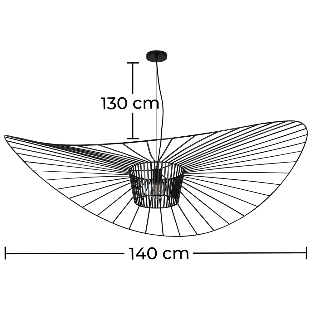 Lámpara de techo - Lámpara Colgante Diseño Pamela - 140cm - Vertical image 10