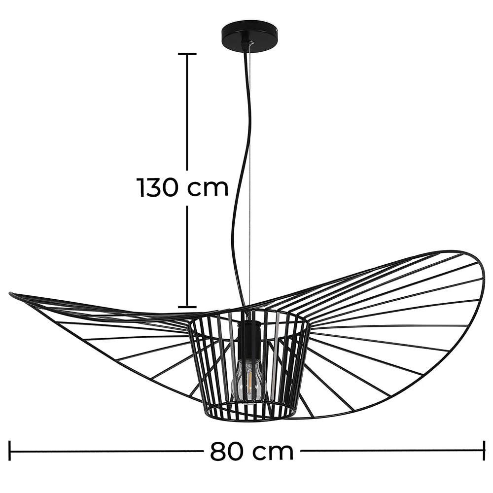 Lámpara de techo - Lámpara Colgante Diseño Pamela - 80cm - Vertical image 10