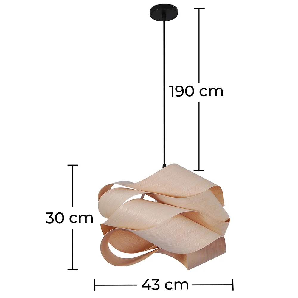 Lámpara de Techo de Madera - Lámpara Colgante de Diseño - Nova image 10