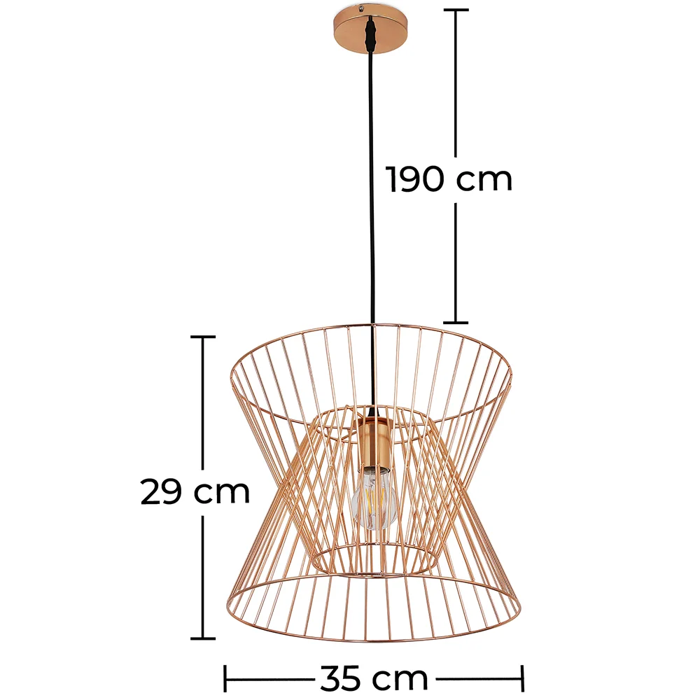 Lámpara de Techo Retro - Lámpara Colgante de Diseño - Lia image 10