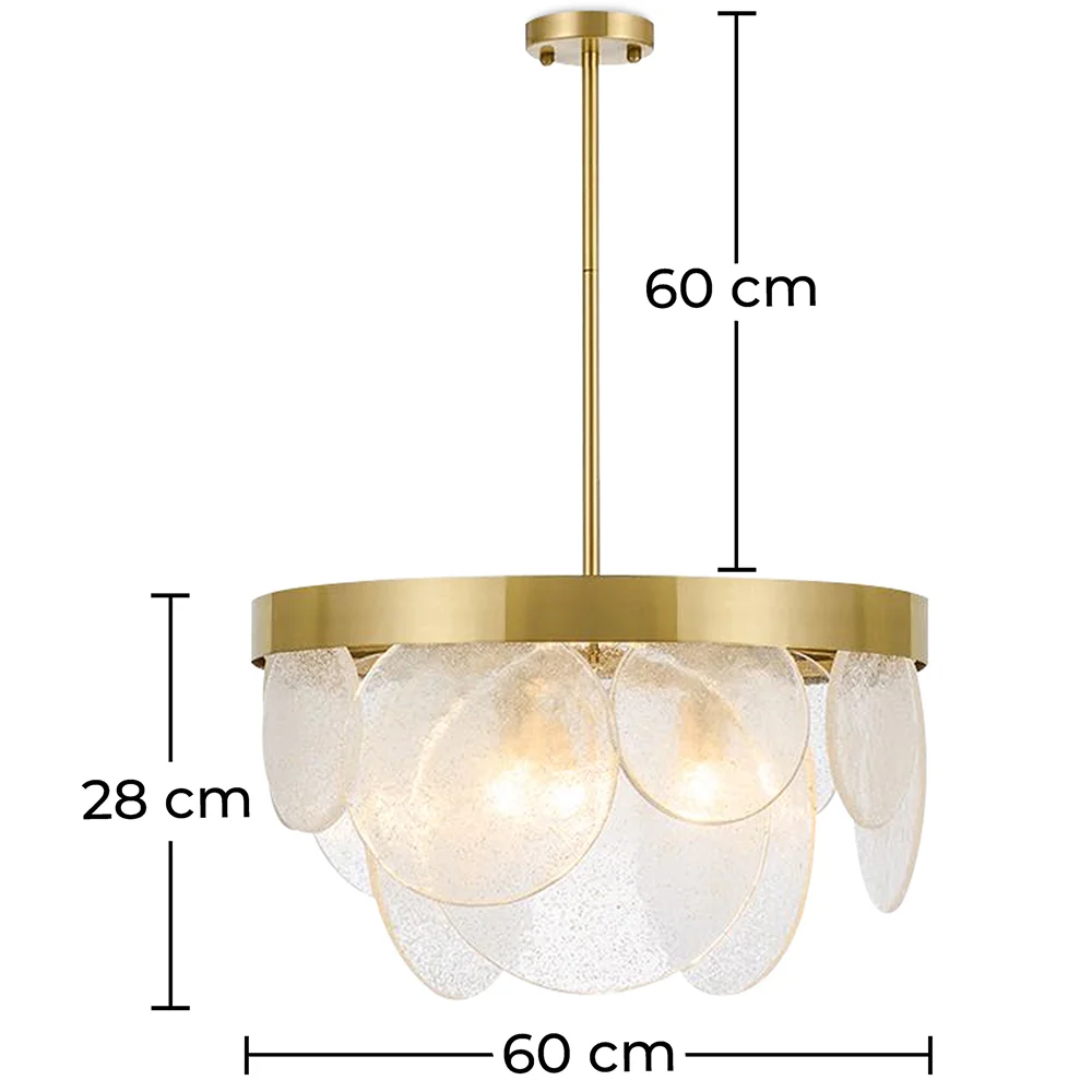 Lámpara de Techo Discos Cristal - Lámpara Colgante de Diseño - Luna image 10