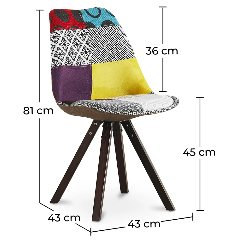 Silla de Comedor - Tapizada en Patchwork - Ray image 10