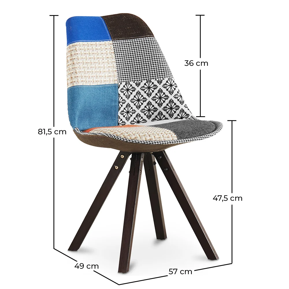 Silla de Comedor - Tapizada en Patchwork - Pixi  image 10