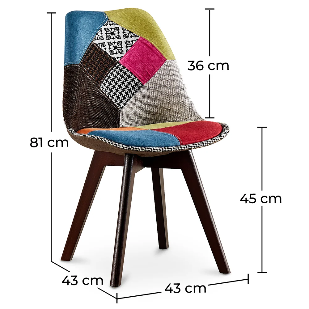 Silla de Comedor - Tapizada en Patchwork  - Simona image 10
