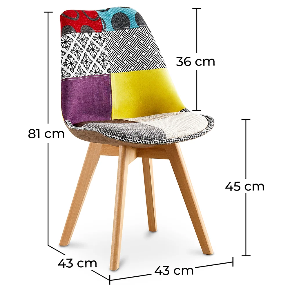Silla de Comedor - Tapizada en Patchwork  - Ray image 10