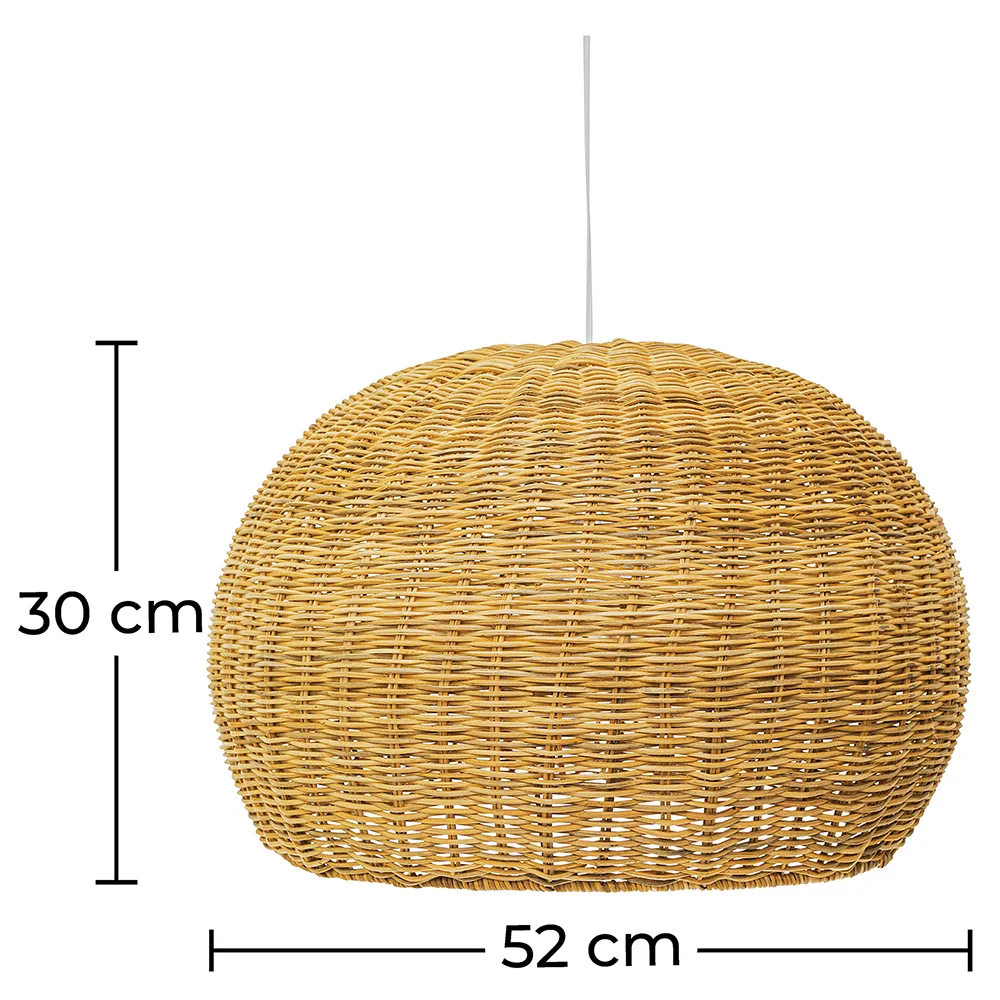 Lámpara de Techo de Ratán - Lámpara Colgante Diseño Boho Bali - Kim image 10