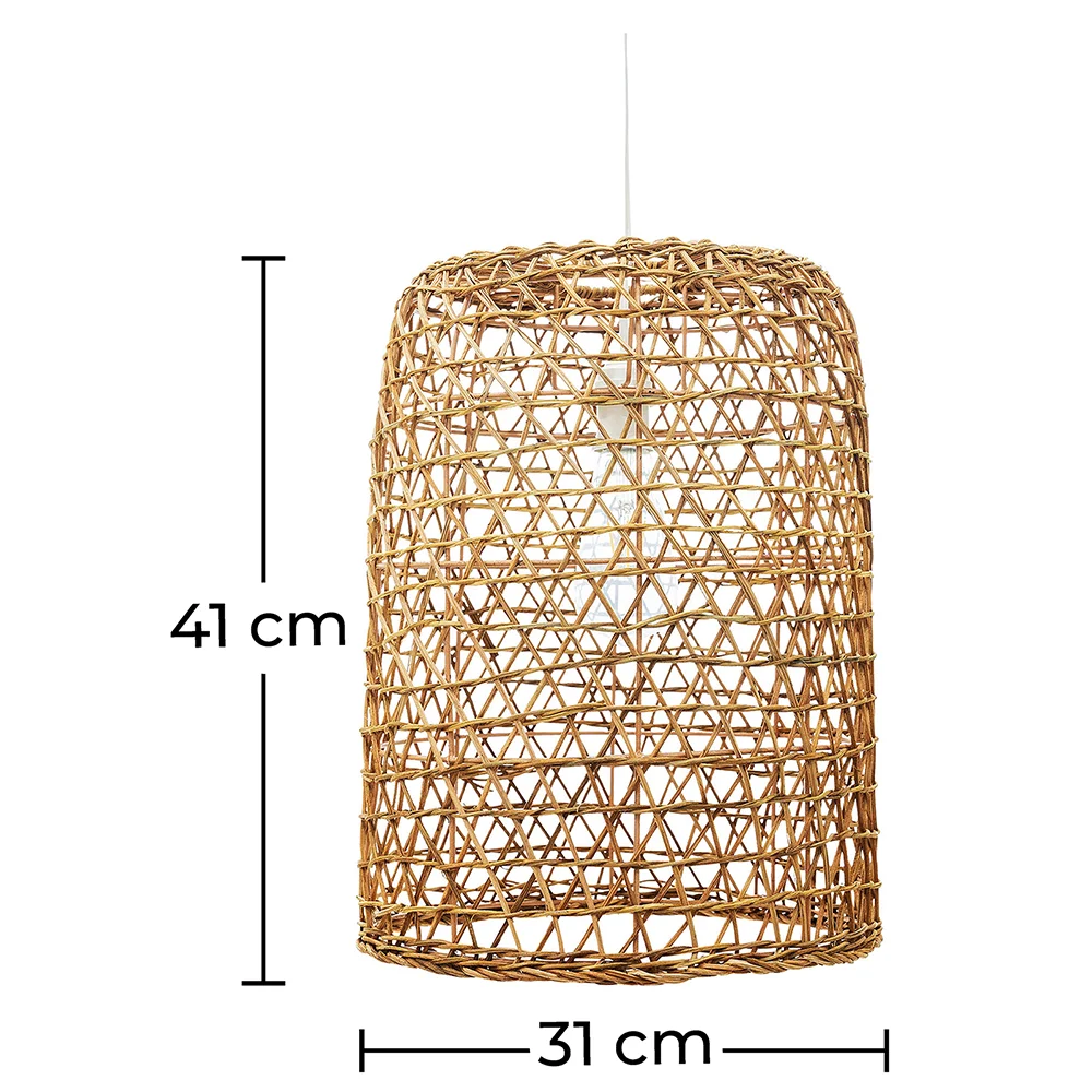 Lámpara de Techo de Ratán - Lámpara Colgante Diseño Boho Bali - Lian image 10