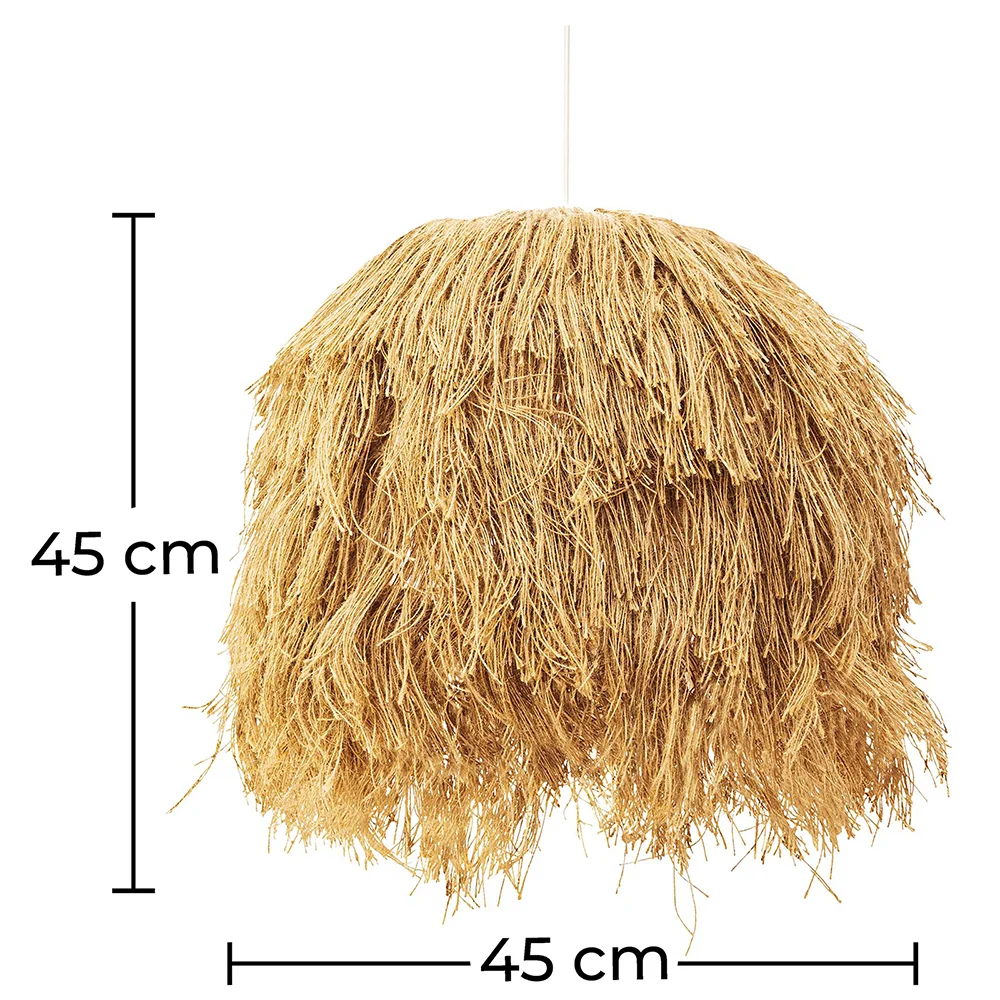 Lámpara de Techo de Yute - Lámpara Colgante Diseño Boho Bali  - Lien image 10