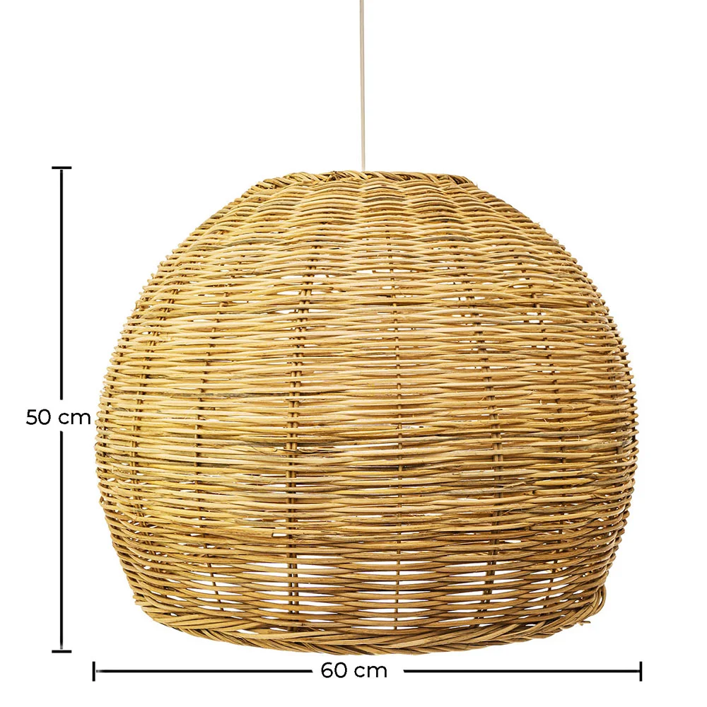 Lámpara de Techo de Ratán -Lámpara Colgante Diseño Boho Bali - Paon image 10