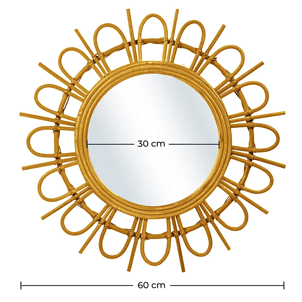 Espejo de Pared - Diseño Redondo Boho Bali (60 cm) - Miu image 10