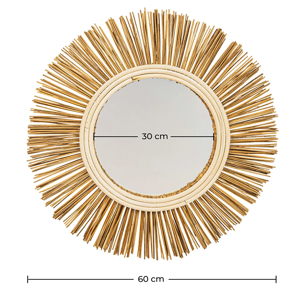 Espejo de Pared - Diseño Redondo Boho Bali (60 cm) - Loi image 10