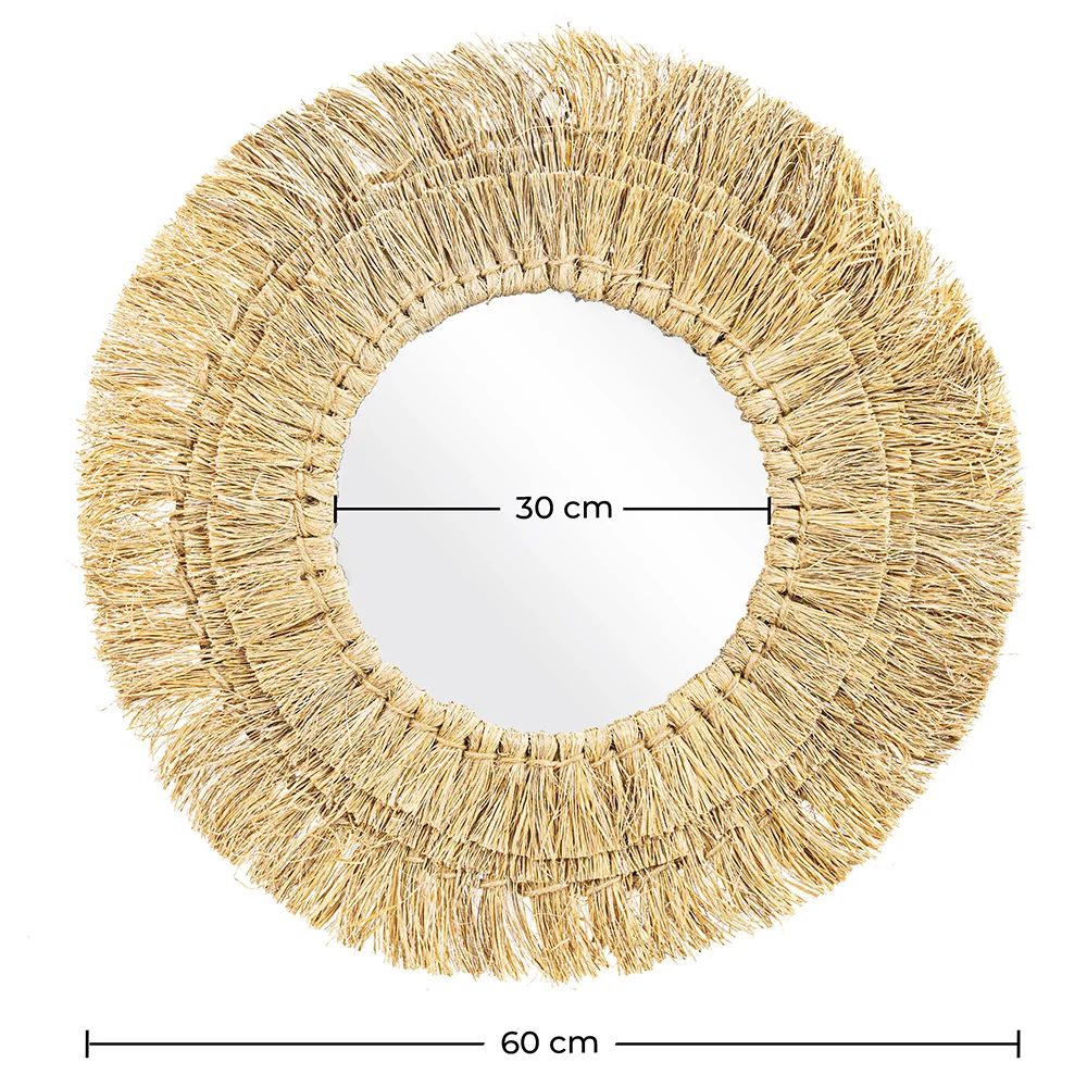 Espejo de Pared - Diseño Redondo Boho Bali (56 cm) - Ais image 10