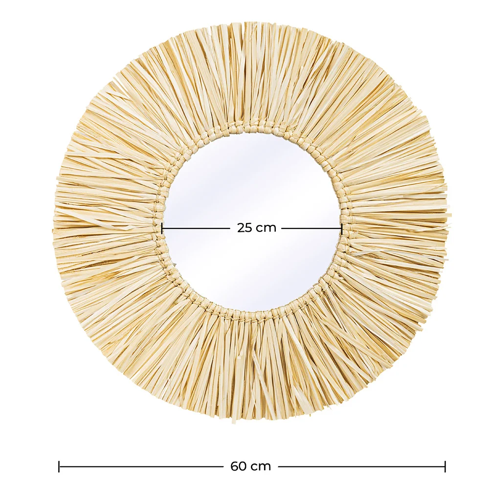 Espejo de Pared - Diseño Redondo Boho Bali (60 cm) - Grel image 10