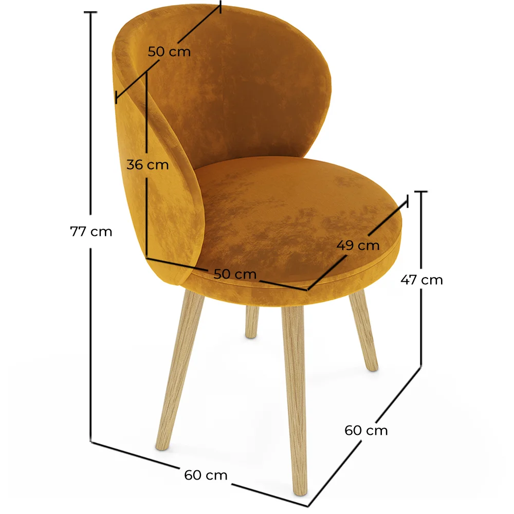 Sillón de Diseño - Tapizado en Terciopelo - Yuna image 10