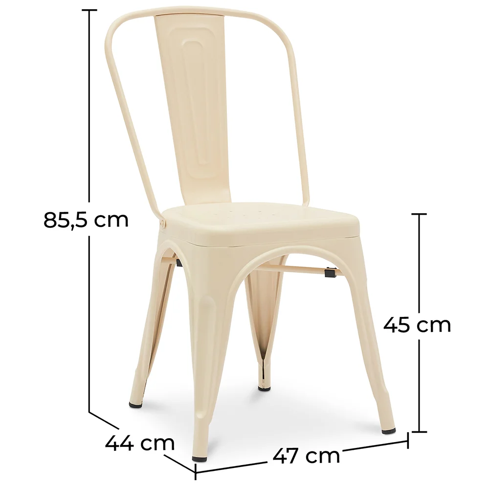 Silla de Comedor - Diseño Industrial - Acero - Mate - Nueva Edición -Stylix  image 10