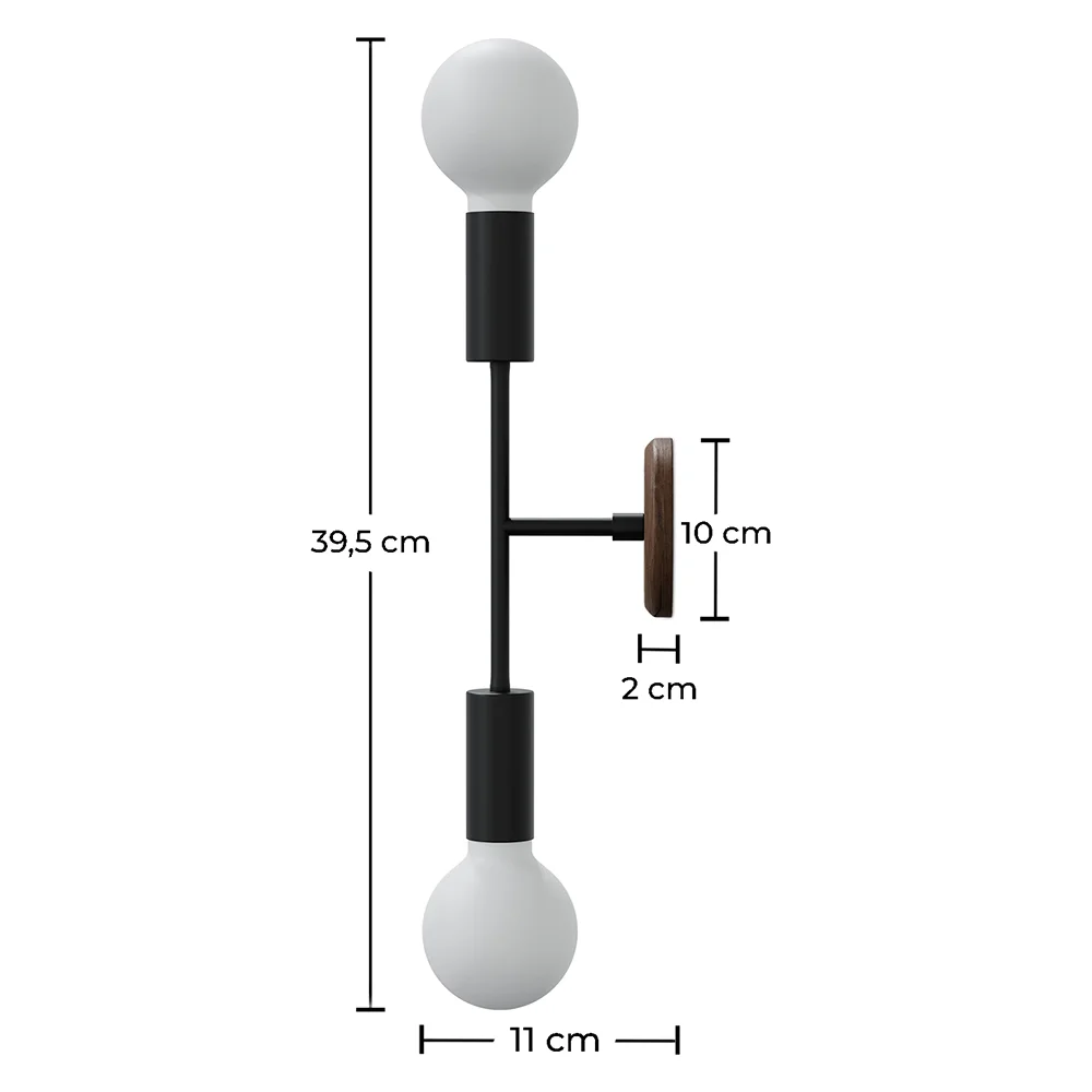 Lámpara Aplique de Pared - Estilo Escandinavo - Dos Globos - Gudmun image 10