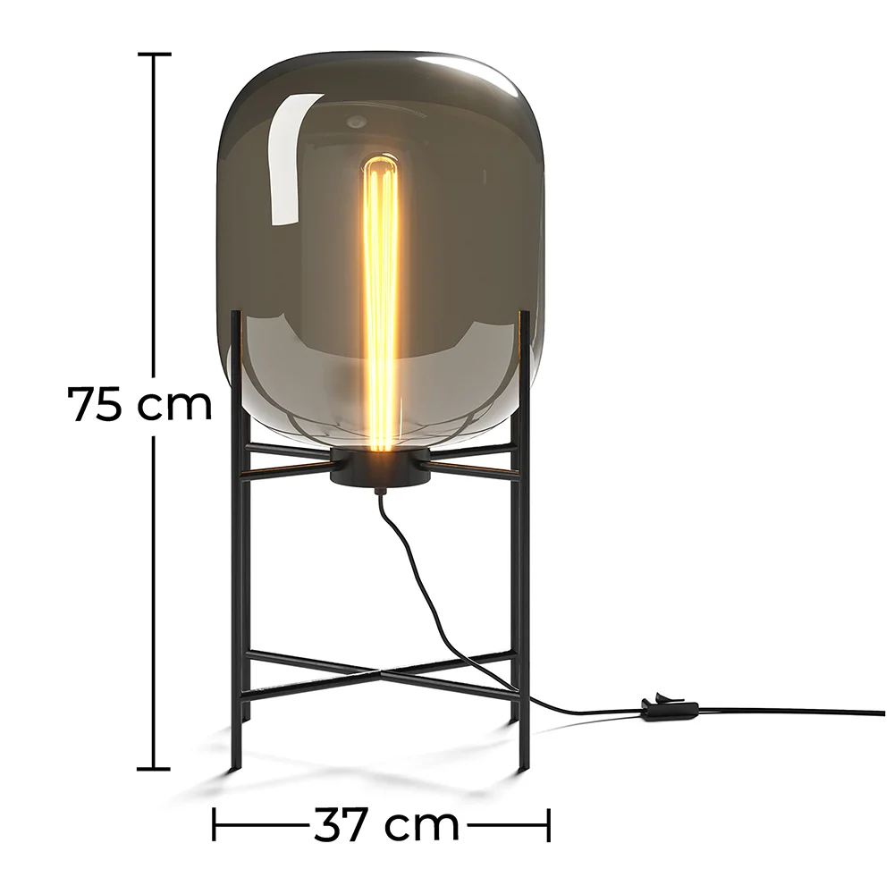 Lámpara de Pie - Lámpara de Salón de Diseño - Grande - Grau image 10
