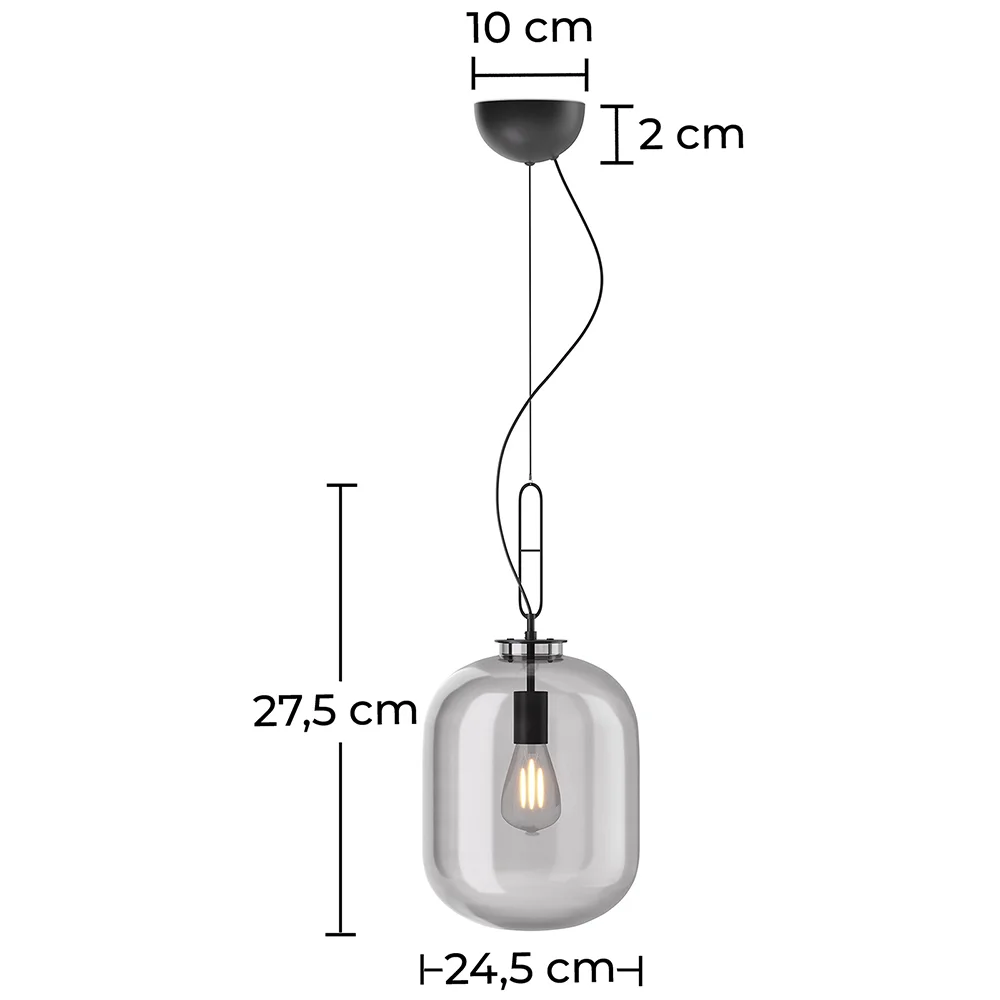 Lámpara de Techo de Cristal - Lámapara Colgante de Diseño - Grau  image 10