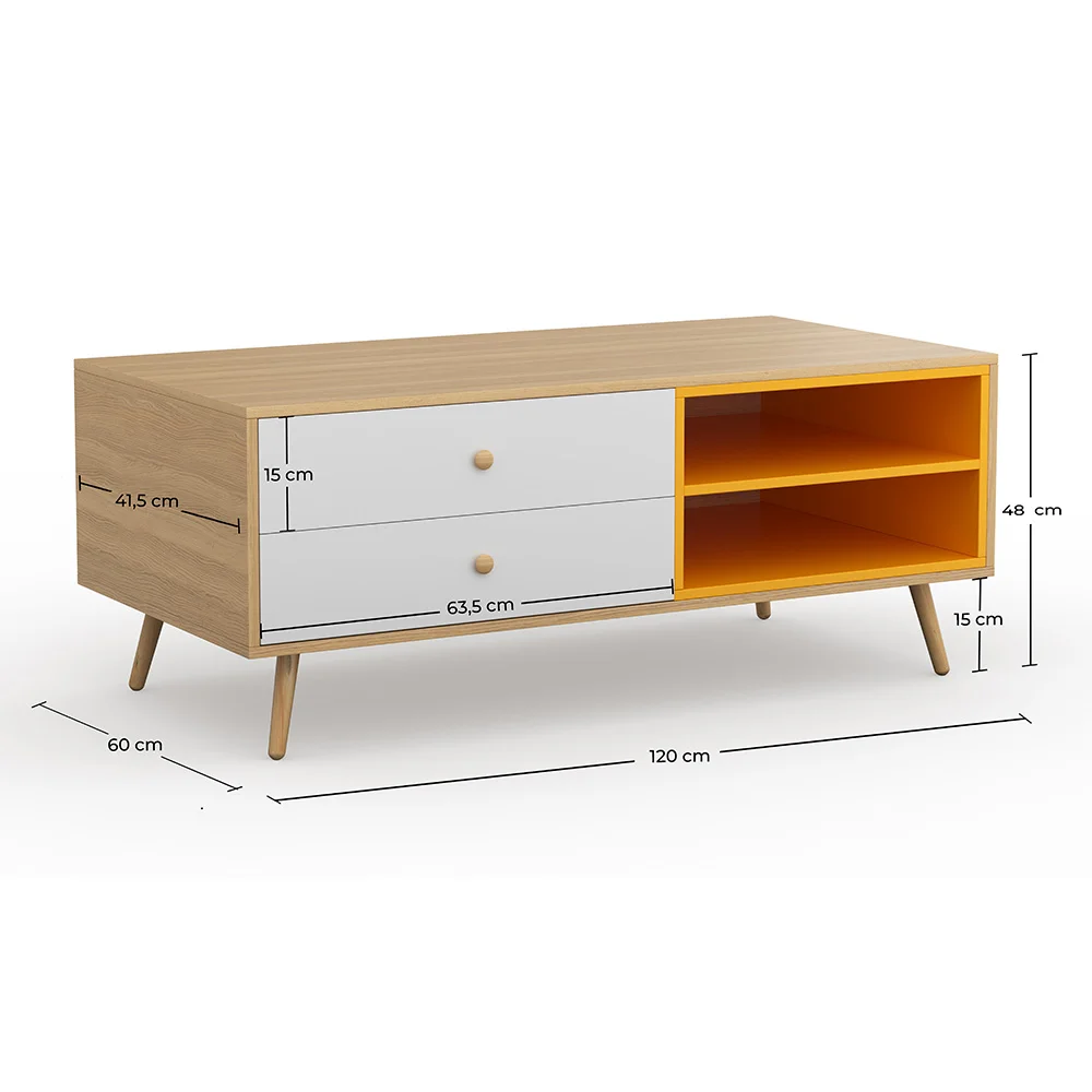 Mueble TV de Madera -  Diseño Escandinavo - Lenark image 10