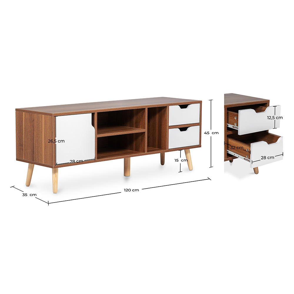 Mueble TV de Madera - Diseño Escandinavo - Lubi image 10