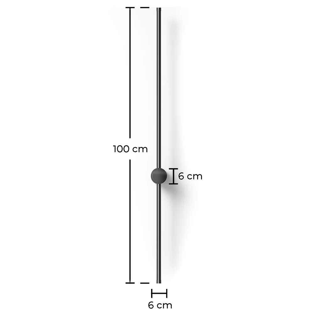 Lámpara Aplique de Pared - Barra de Metal - LED 100cm - Hernel image 10