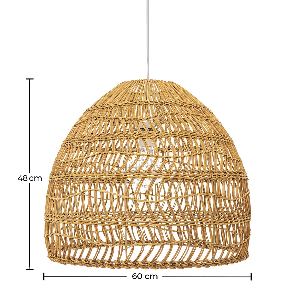 Lámpara de Techo de Ratán - Lampara Colgante Diseño Boho Bali - 60cm - Hoa image 10