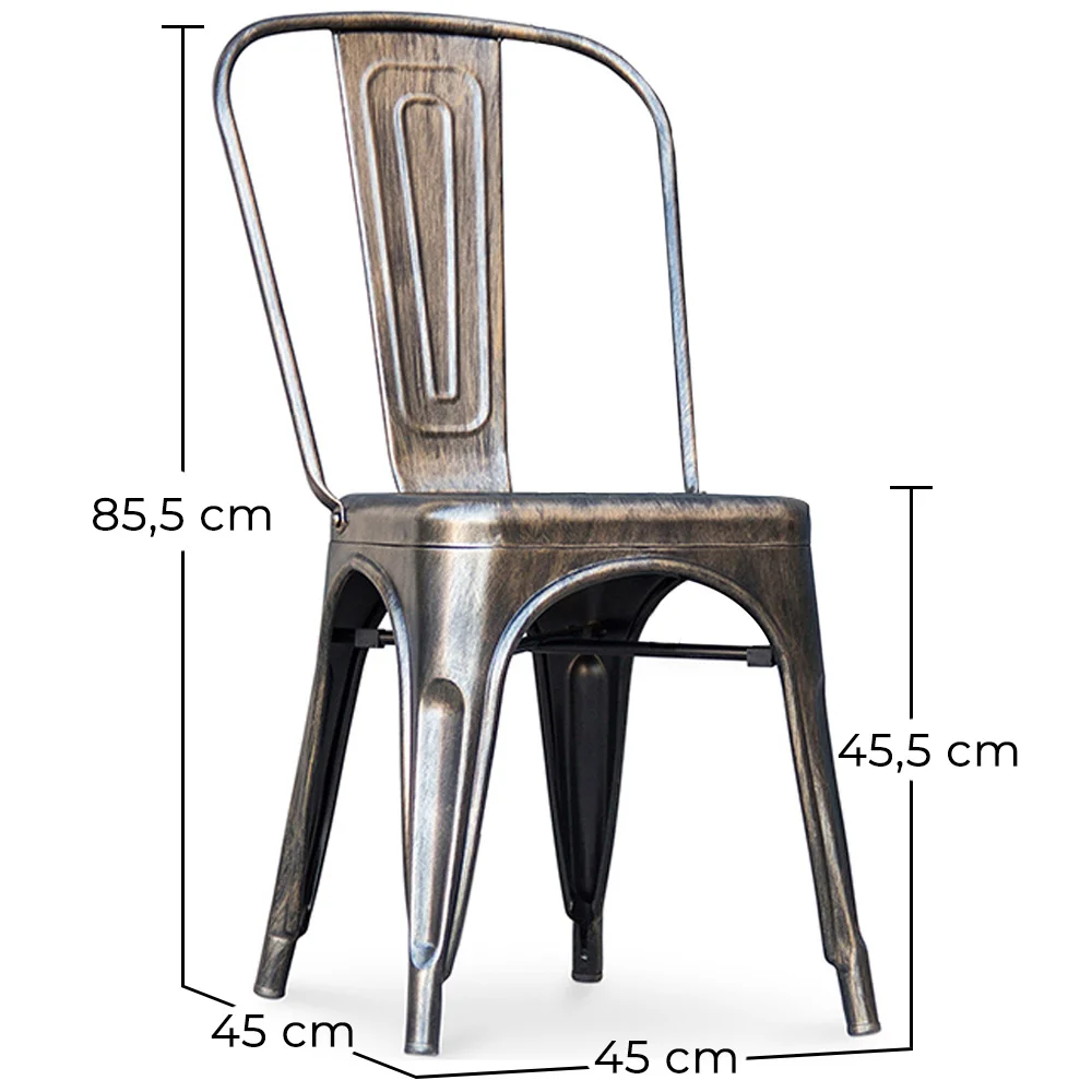  Pack de 4 Sillas de Comedor - Diseño Industrial - New Edition- Stylix image 10
