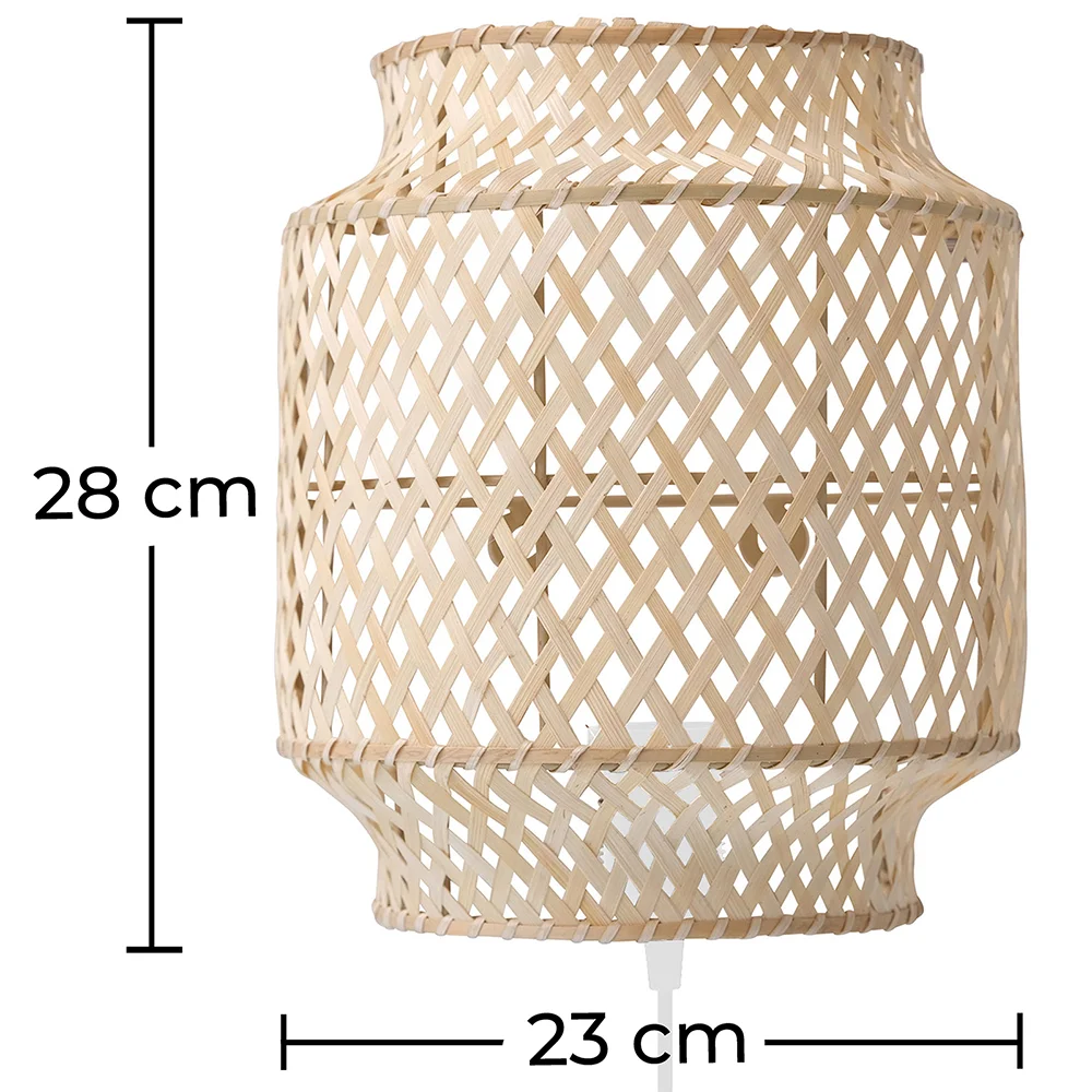 Lámpara Aplique de Pared - Diseño Boho Bali Bambú - Hya image 10