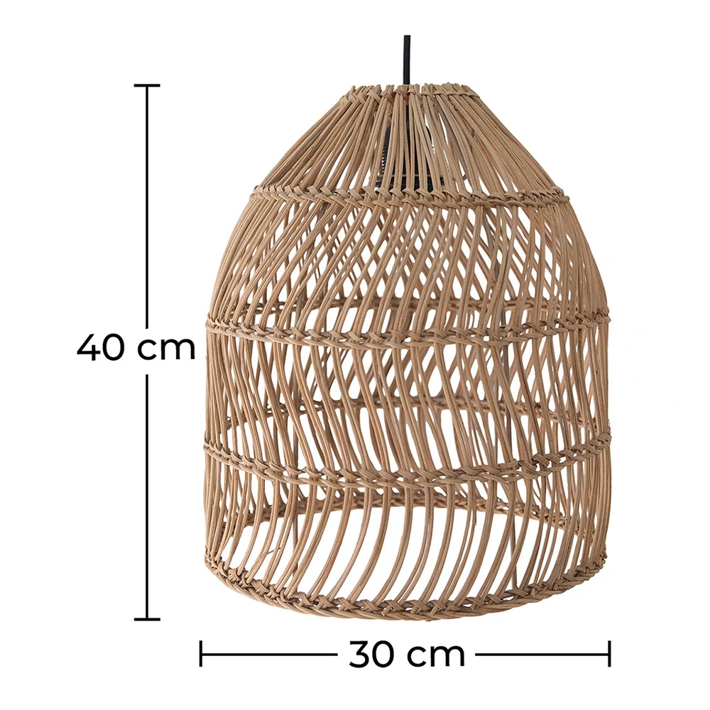 Lámpara de Techo de Ratán - Lámpara Colgante Diseño Boho Bali - Dina image 10