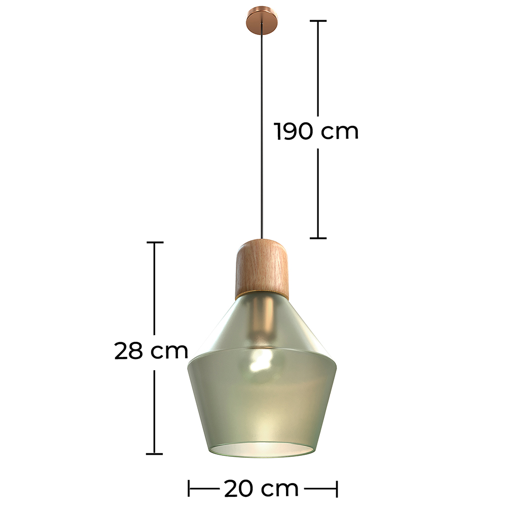 Lámpara de Techo - Estilo Moderno en Cristal - Hewl image 10