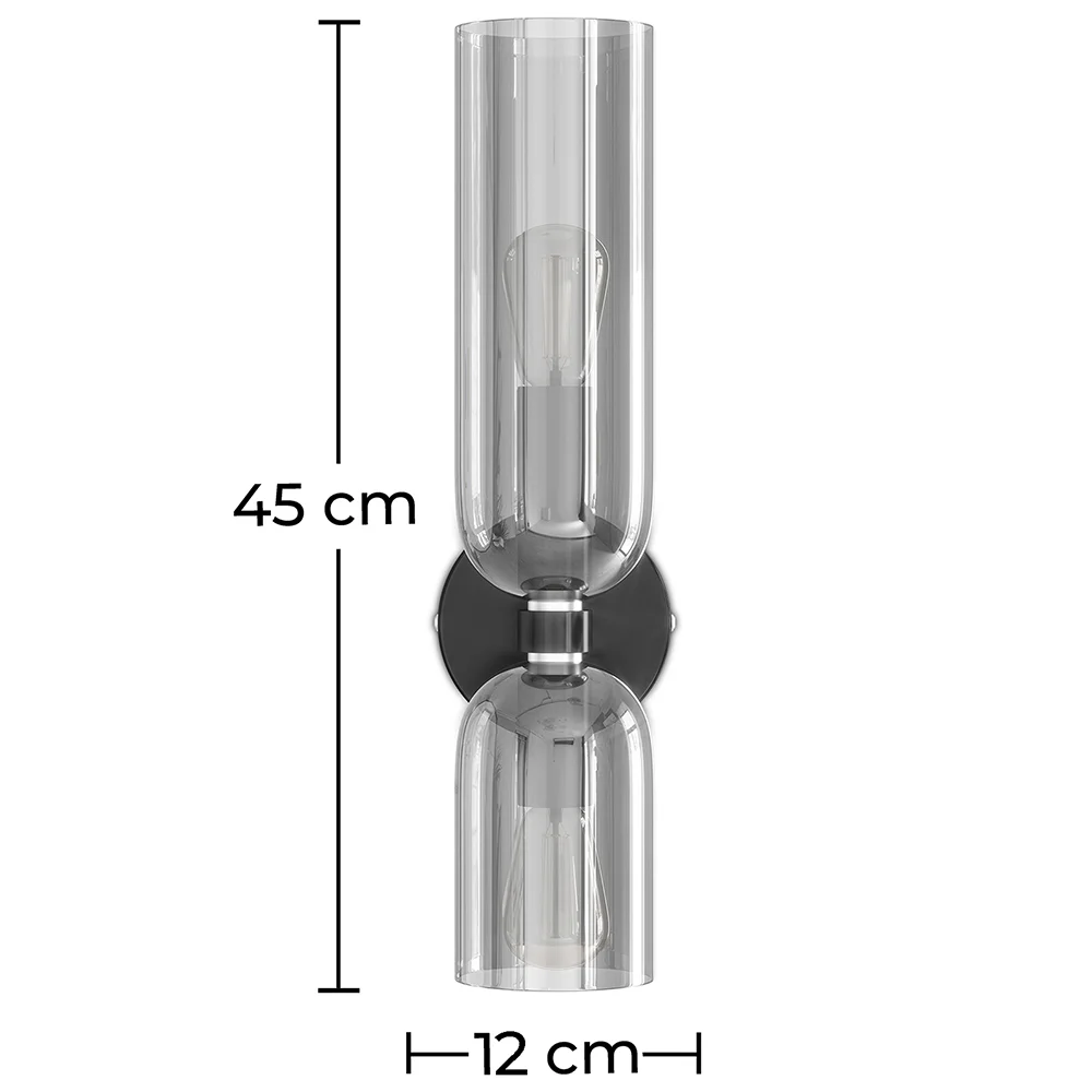Lámpara Aplique de Pared - Cristal y Metal - Kren image 10