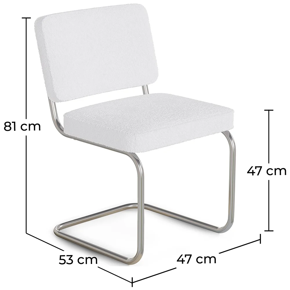 Silla de Comedor - Tapizada en Tela Bouclé - Henr image 10