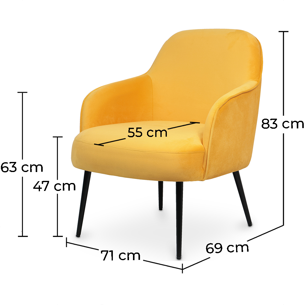 Sillón tapizado en Terciopelo - Hyra image 10