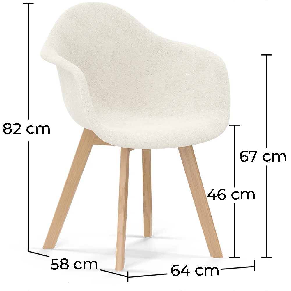 Silla de Comedor - Tapizado Bouclé - Dominic  image 10
