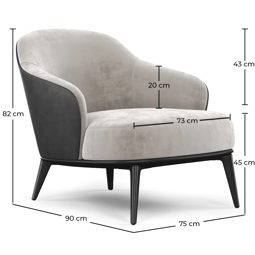 Sillón Tapizado en Terciopelo - Butaca - Luc image 10