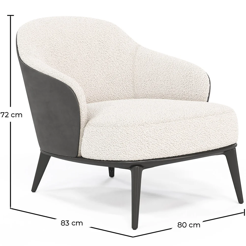 Sillón Tapizado en Tela Bouclé - Butaca - Luc image 10