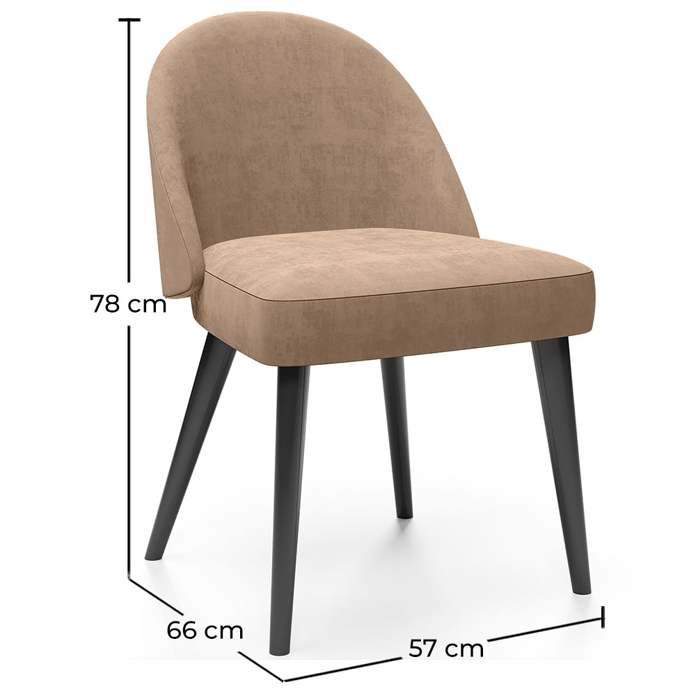 Silla de Comedor - Tapizada en Terciopelo - Grata image 10