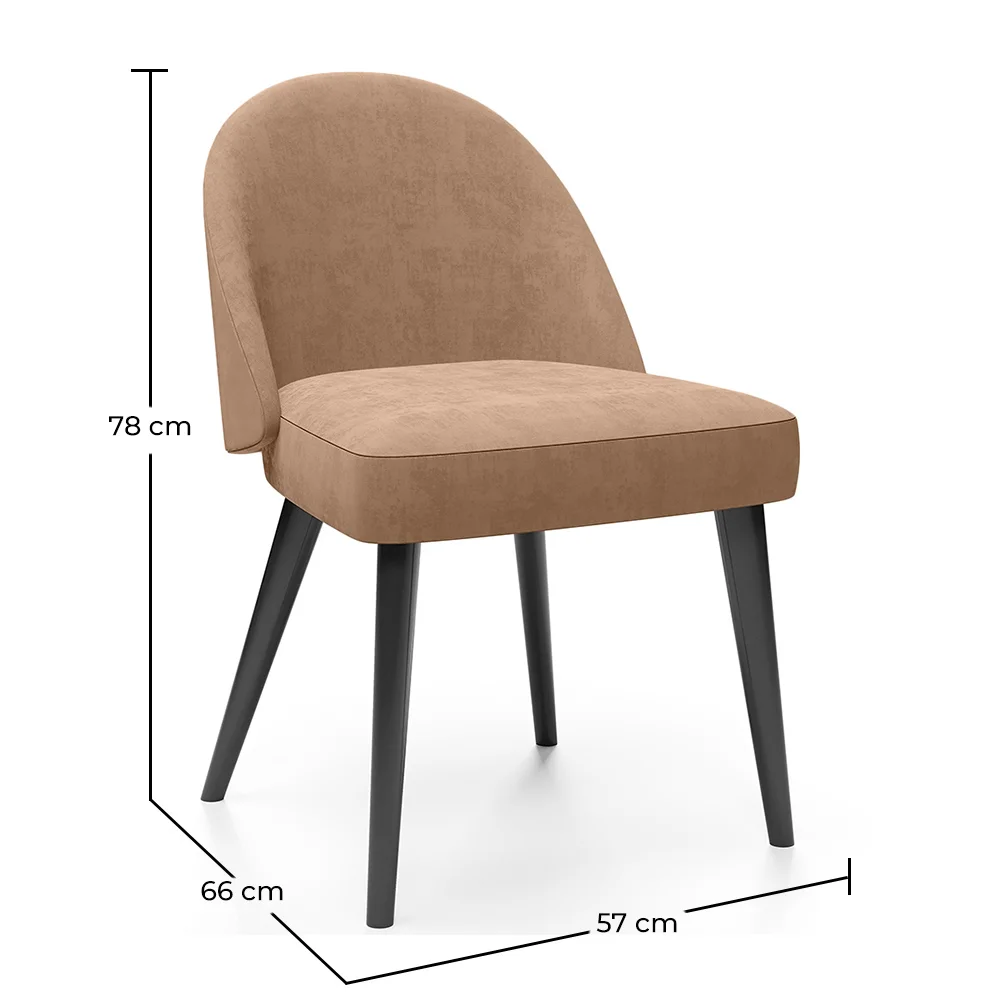 Silla de Comedor - Tapizada en Terciopelo - Grata image 10