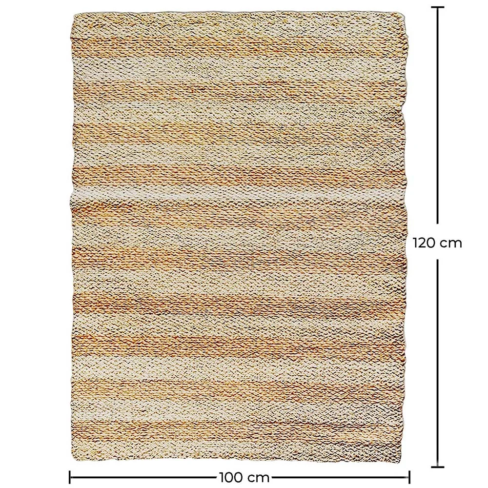 Alfombra Rectagular de Yute - Boho Bali - 100x120 CM - Ghana image 10