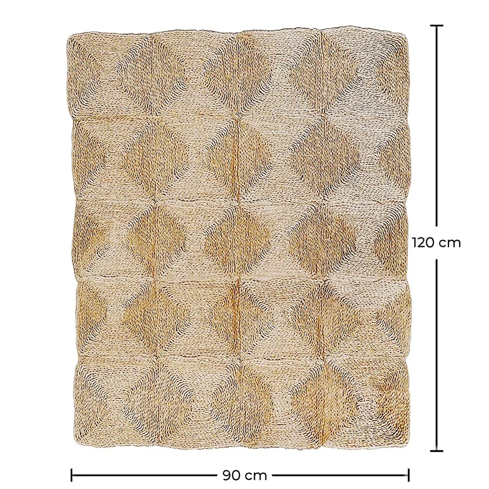 Alfombra Rectángular de Yute - Boho Bali - 90x120 CM - Lubya image 10