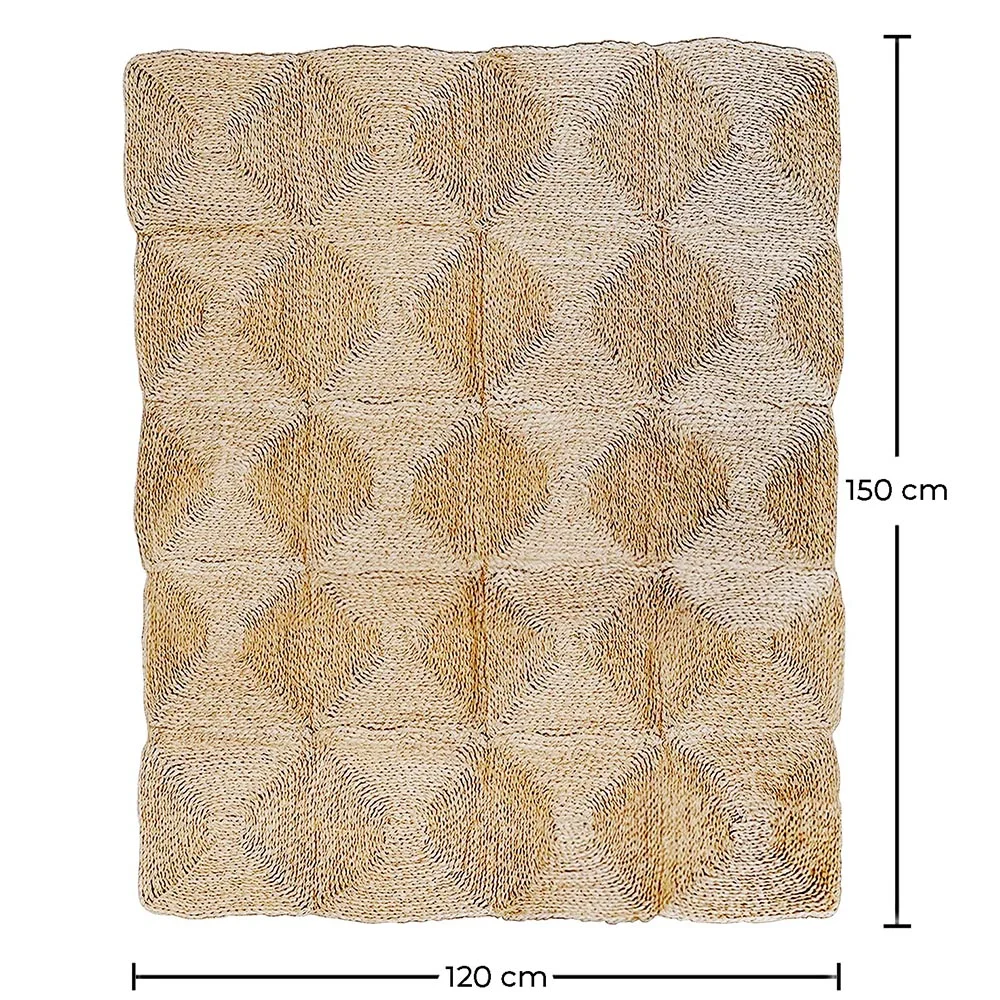 Alfombra Rectángular de Yute - Boho Bali - 120x150 CM - Lubya image 10