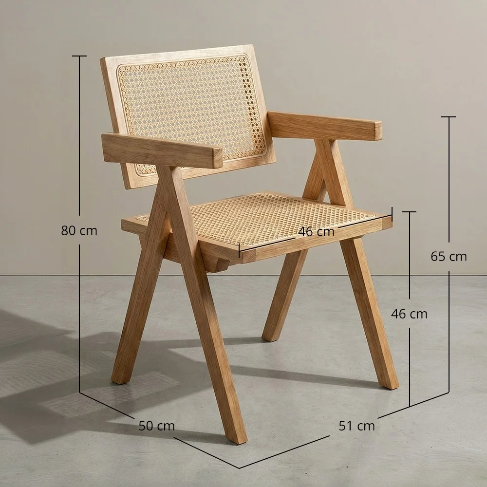 Silla de Comedor en Ratán Canage - con Reposabrazos - Kane image 10