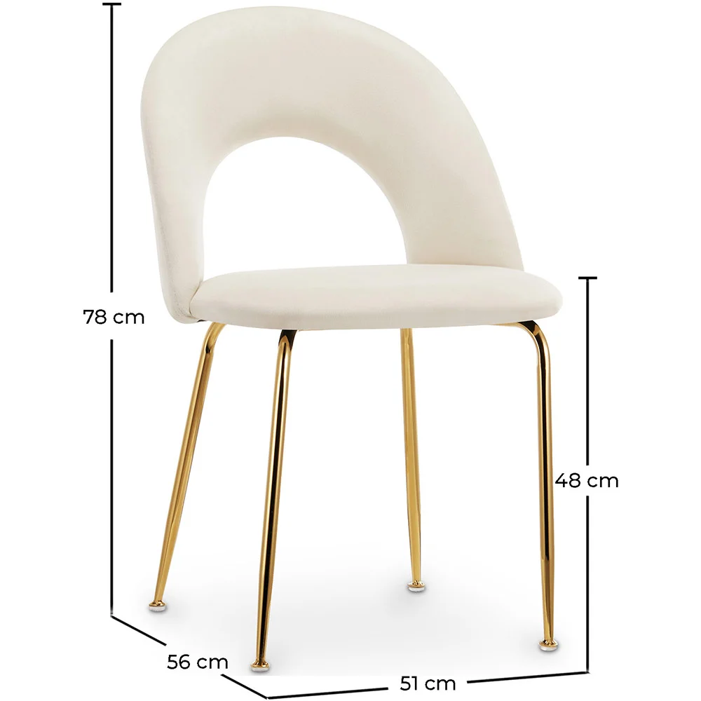 Silla de Comedor - Tapizada en Terciopelo - Amarna image 10