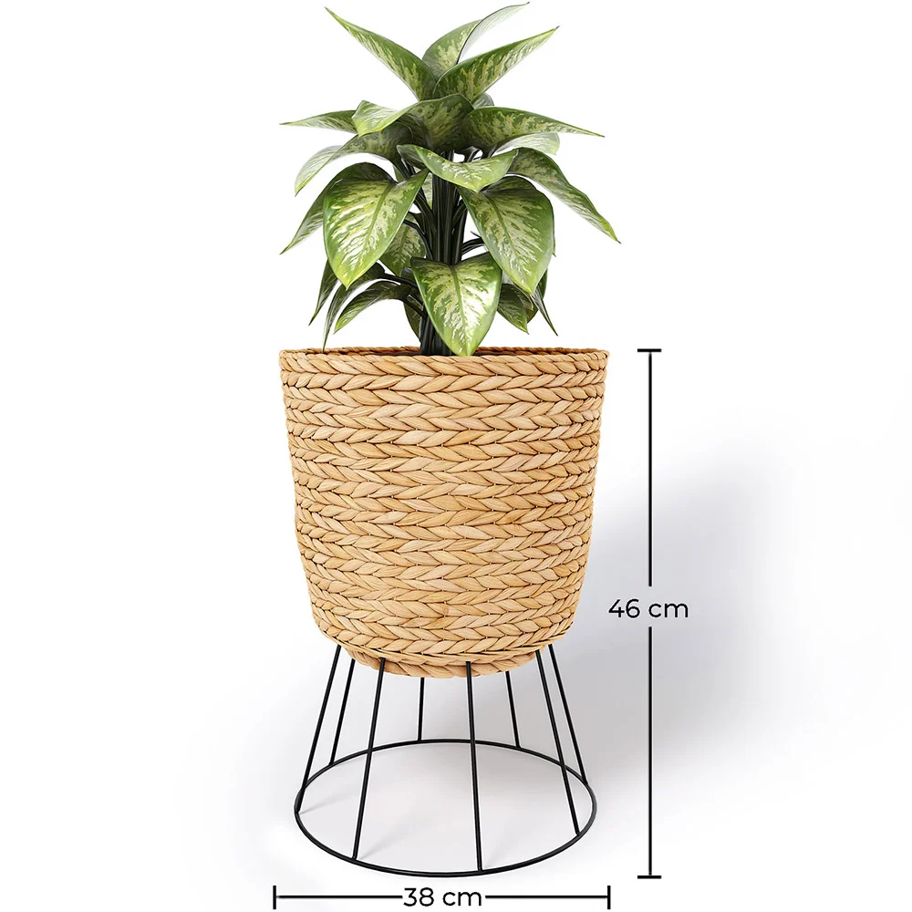 Macetero de Suelo Redondo - Estilo Boho - 46 CM - Firna image 10