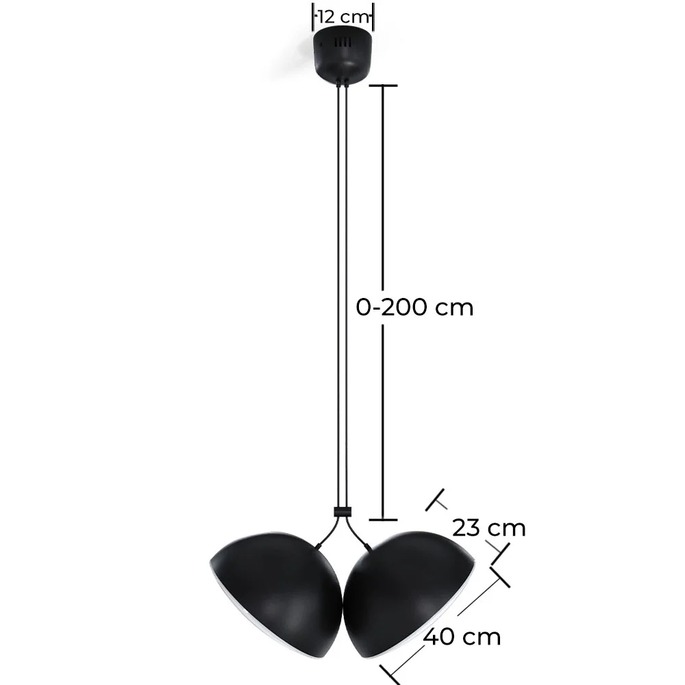 Lámpara Colgante - 2 Focos LED - Dual image 10