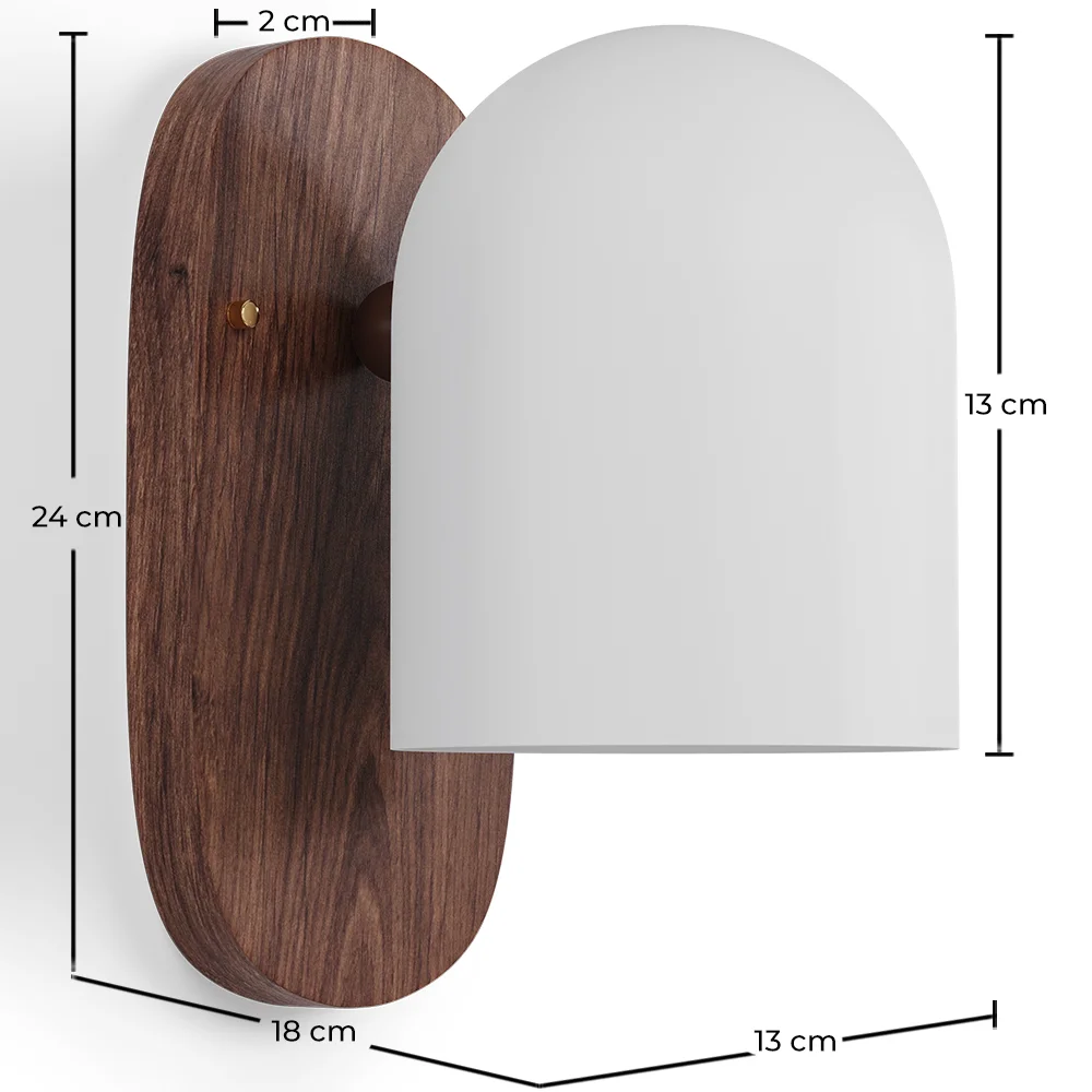 Lámpara Aplique de Pared de Madera y Metal - Guee image 10